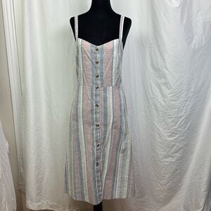 Derek Heart striped midi sundress size large